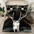 thumbnail image 2 of Erosebridal Sheep Skeleton Queen Sheet Sets, Rustic Farmhouse Bedding Queen Size, Animal Decor 4 Pieces, 2 of 7