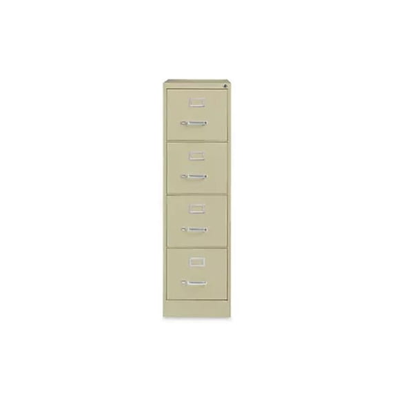 Alera ALEHVF152652PY 4 Drawer Economy Vertical File - Letter-Size File Drawers - Putty
