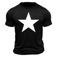 thumbnail image 2 of PNTUTB Men's Fashion Star Print Short Sleeve Crew Neck Casual Summer Classic Basic Tee Shirts, 2 of 6