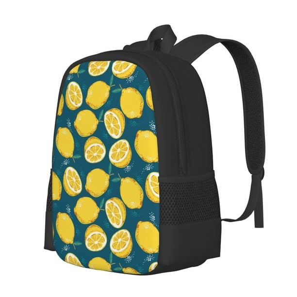 Fotbe Lemon Mochila para Hombre y Mujer - Tela Oxford 600D Resistente - Mochila Impermeable de Gran Capacidad para Escuela, Viajes y Senderismo