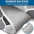 thumbnail image 4 of Black and White Geometric Quatrefoil Pattern Bathroom Rugs Sets 3 Piece,Toilet Cover Set,Absorbent Non Slip Bathroom Mats Sets with U-Shaped Contour Rug Toilet Rug Set, 4 of 5