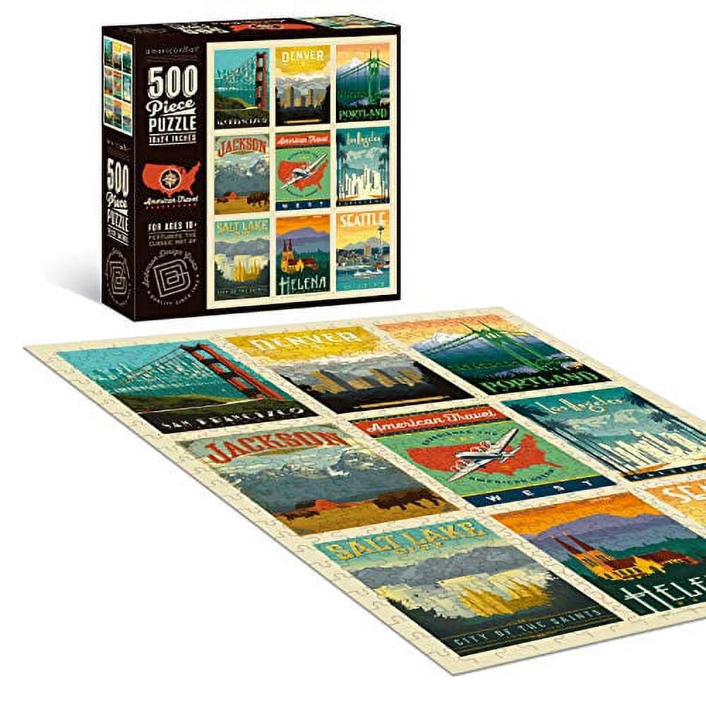 Americanflat 18x24 Jigsaw Puzzle, 500 Pcs High Quality Collection, intellectual game for all ages