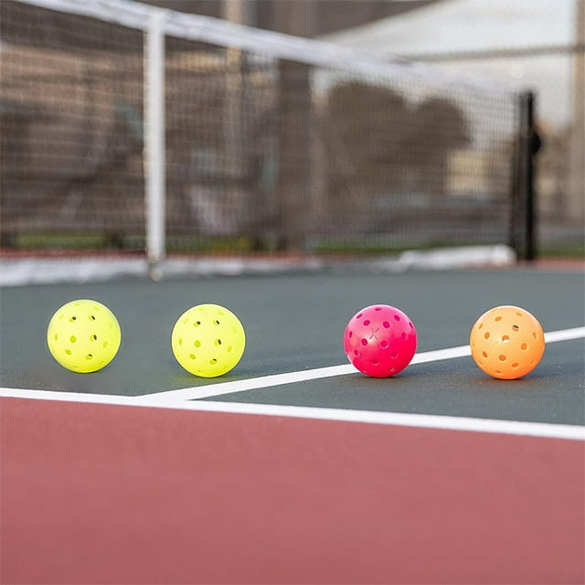 stanreset 6 Pcs/ensemble Balles de Pickleball Professionnelles de Rechange 40 Trous Balles de Pickleball Orange