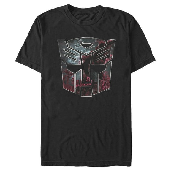 Men's Transformers Autobot Rusted Logo  Graphic Tee Black 2X Large