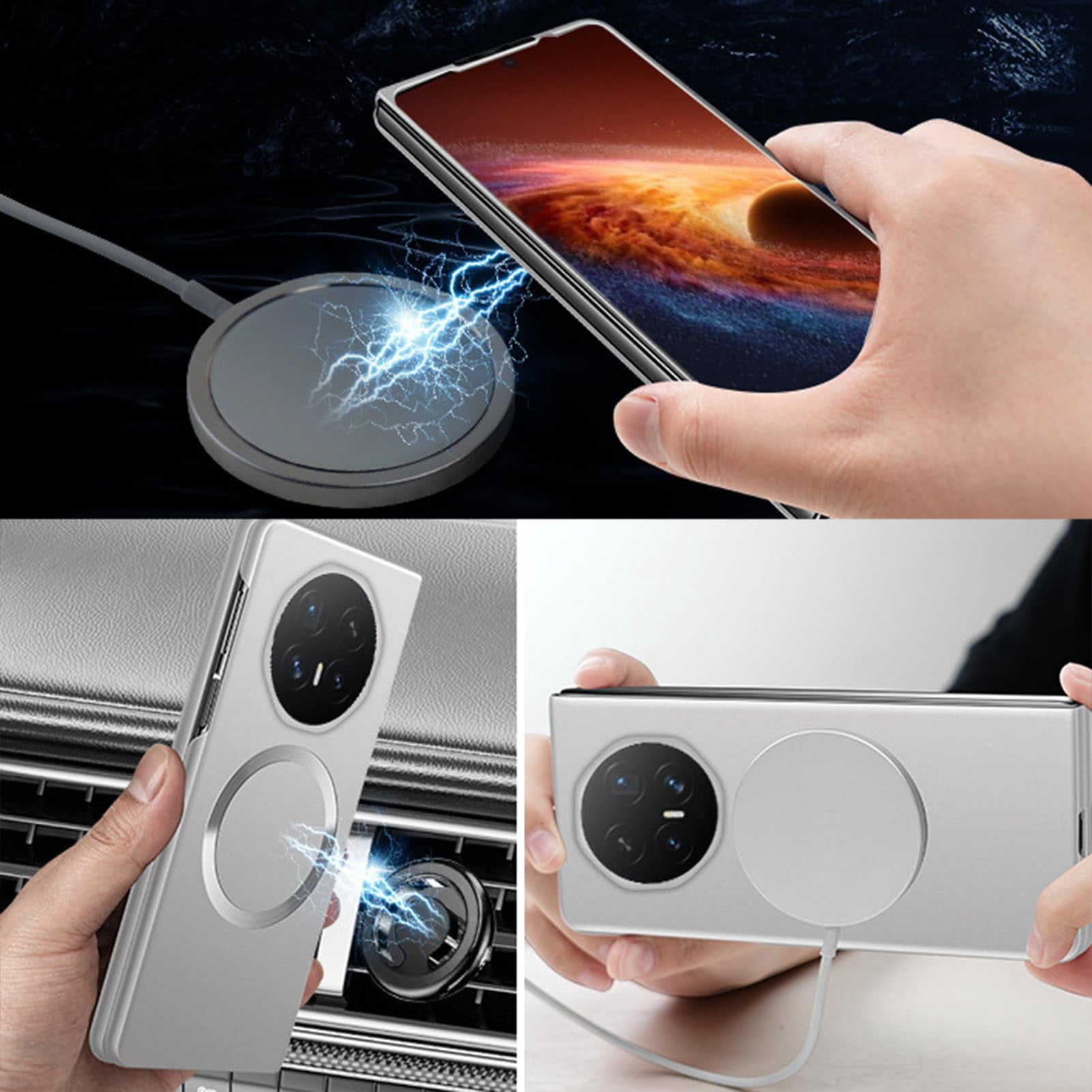 Case For Huawei Honor Magic V6, Magnetic Cover With Super Slim Supports Wireless Charging Shell