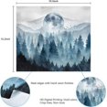 thumbnail image 2 of Tapiz de bosque brumoso Tapiz de montaña brumosa Tapiz de árbol mágico Tapiz de naturaleza Tapiz de bosque 51,2 pulgadas de largo x 59,1 pulgadas de ancho, azul oscuro, 2 of 5