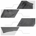 thumbnail image 7 of JTSRKL Men's Outdoor Cargo Shorts Solid Waffle Knit Drawstring Elastic Waist Multi Pocket Short Pants Lightweight Summer Beach Daily Casual Trunks Dark Gray XL, 7 of 7