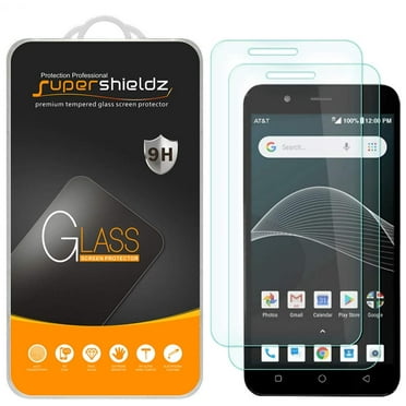 [2-Pack] Supershieldz for Cricket Vision Tempered Glass Screen Protector, Anti-Scratch, Anti-Fingerprint, Bubble Free