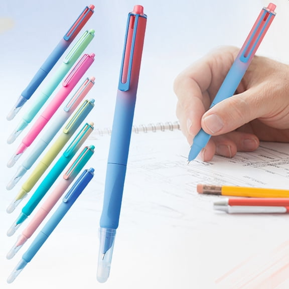 CHENjy Erasable Gel Pens, Thermal Erasable Pen with Triangular Grip, Colorful Pens for Handwriting and Journaling Supplies, Blue