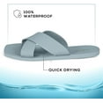thumbnail image 3 of ROXONI Women Slippers Shower Pool Sandals Criss Cross Bathroom Quick Drying Slippers, 3 of 6