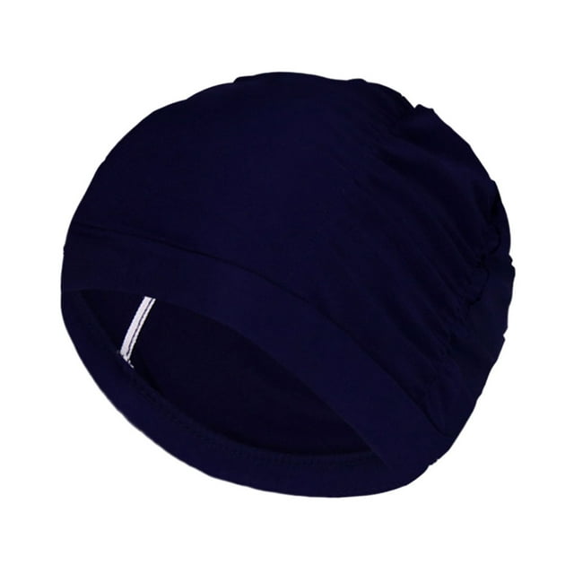 Soidarity El nailon permanece a la moda y el mejor gorro de baño seco de tela para el artículo del gorro de natación de las mujeres de las Deportes acuáticos Azul marino