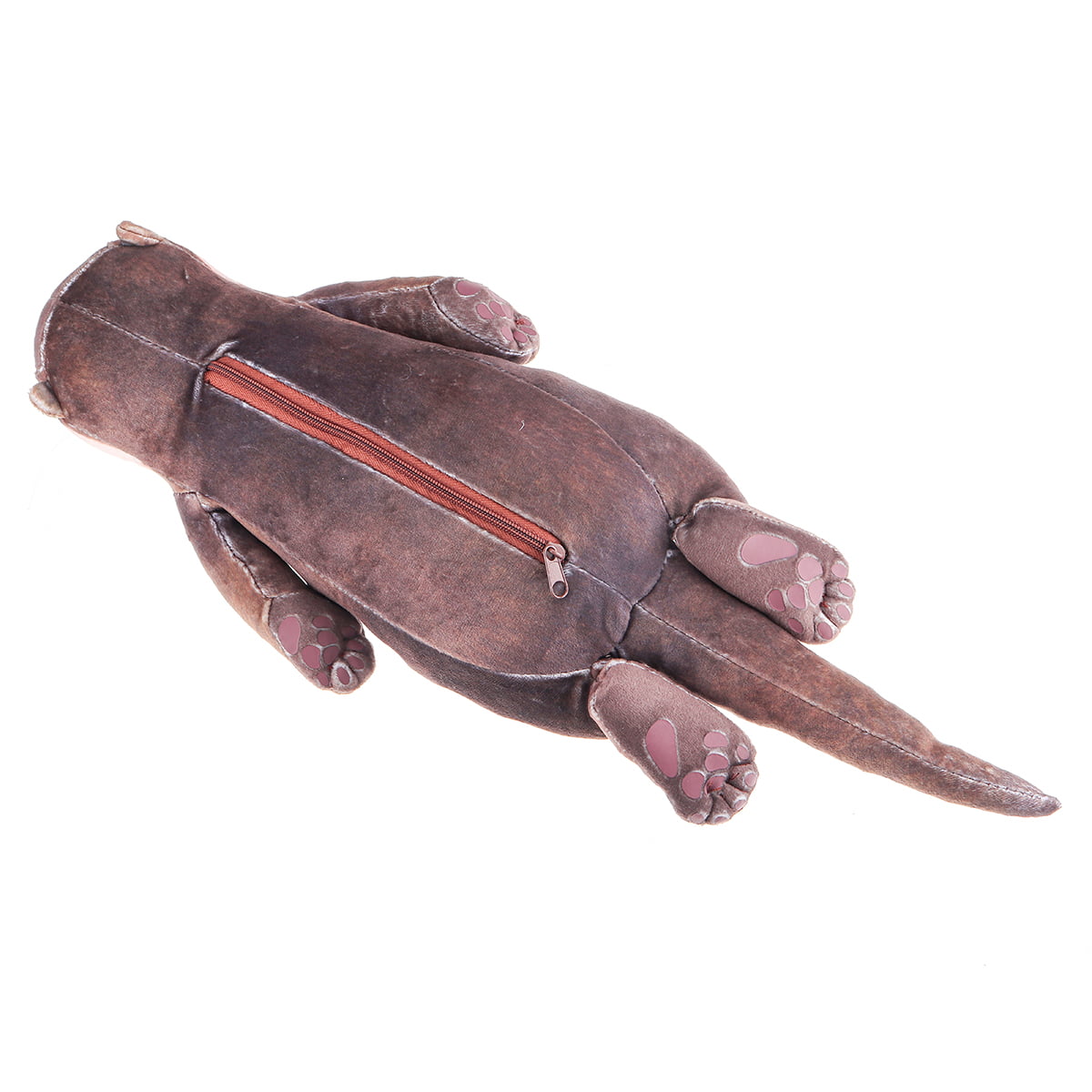 15.7" Otter Soft Plush Toy Standing Stuffed Animal Wrist Pad Pen Storage Bag 
