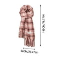 thumbnail image 3 of LSLJS Holiday Gifts Winter Warm Scarf for Women Casual Trendy Plaid Neck Scarves, 3 of 3