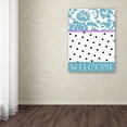 thumbnail image 3 of Trademark Fine Art "Teal Dots" Canvas Art by Color Bakery, 3 of 3