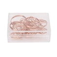 thumbnail image 4 of Gold Paper Clips, Metal Paperclip Lightweight Electroplating Process  Metal Material Anti Rust With A Storage Box For Home Rings Shape, 4 of 8