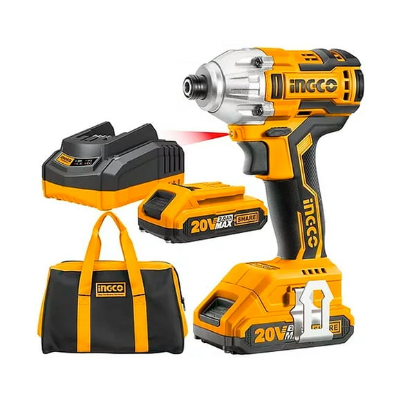 Pistola de Impacto INGCO 1/4 20V 0-2100Rpm Brushless UCIRLI2002