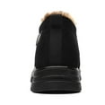 thumbnail image 5 of Gomelly Men Winter Shoes Slip On Snow Boots Plush Lining Warm Booties Casual Ankle Bootie Driving Outdoor Comfort Shoe Black 10.5, 5 of 8