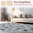 thumbnail image 2 of ODIKA 4'x6' Machine Washable Non-Slip Area Rug, Arced Patterned With Cinder Flagstone And Pepper Accents High Traffic Rug, Gray, 191314, 2 of 7