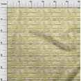 thumbnail image 3 of oneOone Silk Tabby Yellow Fabric Tropical Leaf Sewing Craft Projects Fabric Prints By Yard 42 Inch Wide, 3 of 4