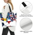 thumbnail image 3 of Naloa The Map Of United States Tote Bag for Women Large Capacity Shoulder Bag for College Work Travel Shopping, 3 of 8