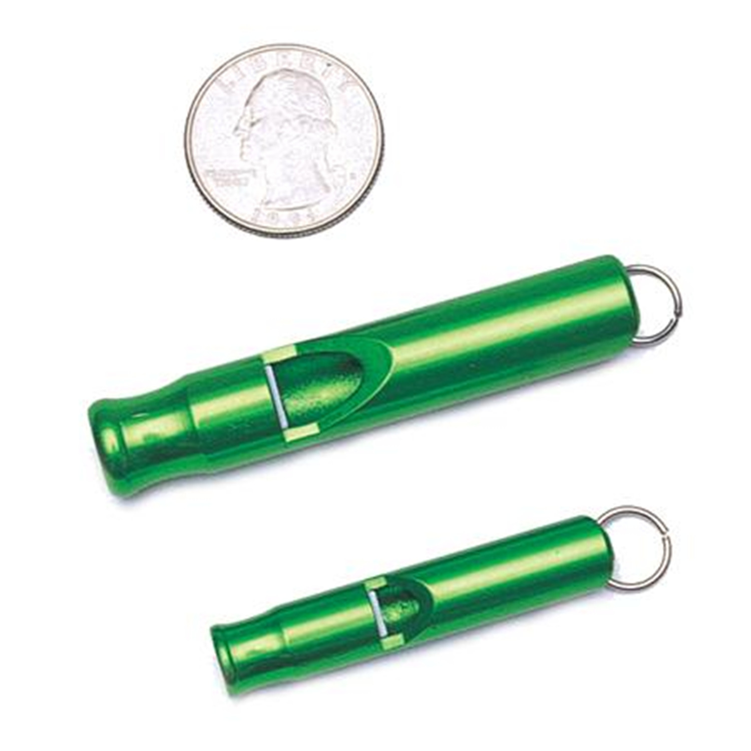 Liberty Mountain LM Aluminum Whistles - Set of 150 Large Aluminum Whistles with Bin