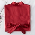 thumbnail image 5 of TIMIFIS Peignoirs en Soie Rouges pour Femmes Hommes Peignoir de Spa Couples Peignoirs Assortis pour Lui et Elle Peignoirs de Mariage Mariée et Mari Cadeaux d'Anniversaire de Mariage Fiançailles Printemps/été, 5 of 5
