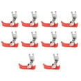 thumbnail image 1 of 10pcs Costura de Pies de pie ajustados para pna rojo Macarena Prensatelas para máquinas de coser, 1 of 8