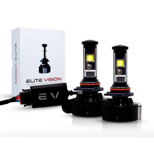 Elite Vision LED Headlights Kit 9005 Low Beams, High Beams, Fog Lights