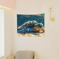 thumbnail image 3 of Uemuo Sunshine Underwater Sand Turtle Printed 29x37 Inch Tapestry Wall Hanging – Lightweight & Durable – Perfect for Dorm Decor, Beach Throw, Sofa Cover, Tablecloth, 3 of 8