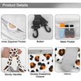 thumbnail image 3 of Leopard Full Print Drawstring Cosmetic & Makeup Bag – Large Portable Makeup Organizer with Inner Zipper Pocket & Mesh Compartment, Travel Toiletry Bag for Women, 3 of 5