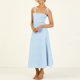 thumbnail image 2 of Vestido de tirantes de espagueti sin espalda PLadies Sling vestido largo sin mangas ropa artística FLhrweasw Para estrenar, 2 of 7