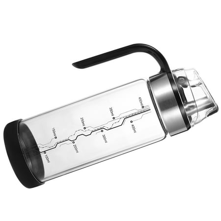 

1pc Home Oil Bottle Leakproof Seasoning Bottle Glass Vinegar Pot Seasoning Container (Black)