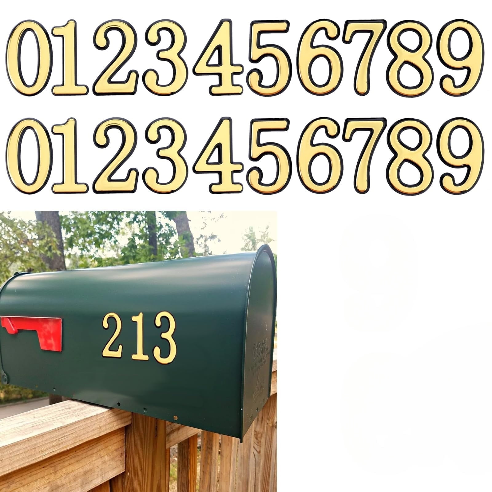 Solar Group Inc PL10W Plastic Rural White Mailbox with Medium