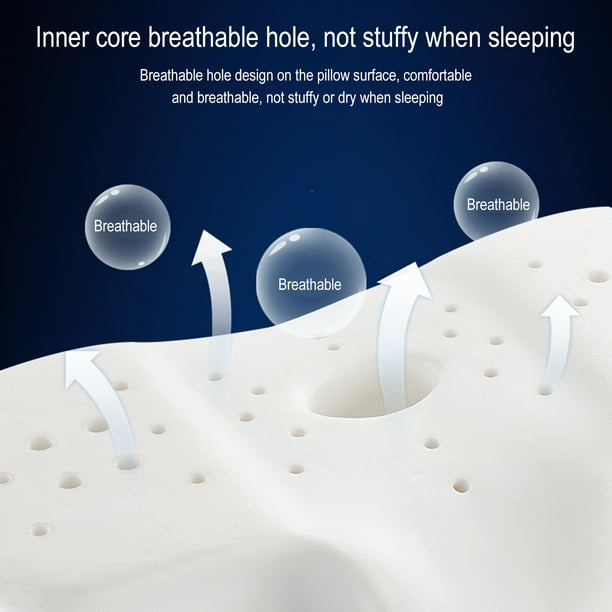 Side Sleeper Pillow for Neck Pain Relief, Odorless Memory Foam