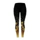 thumbnail image 2 of Gibobby Pantimedias Termicas Mujer Leggings entrenamiento con estampado floral casual para mujer Pantalones para correr（Negro， L), 2 of 3
