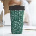 thumbnail image 6 of Uemuo Green Christmas Print Carry Insulated Coffee Mug, Travel Mug with Hidden Handle, Insulated Coffee Flask, Leak-proof Travel Mug Insulated Mug for Office, 6 of 8