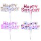 thumbnail image 1 of Adornos coloridos para cupcakes de feliz cumpleaños, para decoraciones de mesa de postres de fiesta, 1 of 5