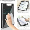 thumbnail image 4 of AGCAN Clipboard with Storage Case, Heavy Duty Foldable Clip Boards 8.5x11, Clearview Dry Erase Nursing Clipboard, School Office Supplies, Black, 4 of 9