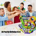 thumbnail image 2 of Tarjeta emergente de 18 cumpleaños hecha a mano en 3D: tarjeta de felicitación emergente para amigos, familiares y colegas. ER, 2 of 5