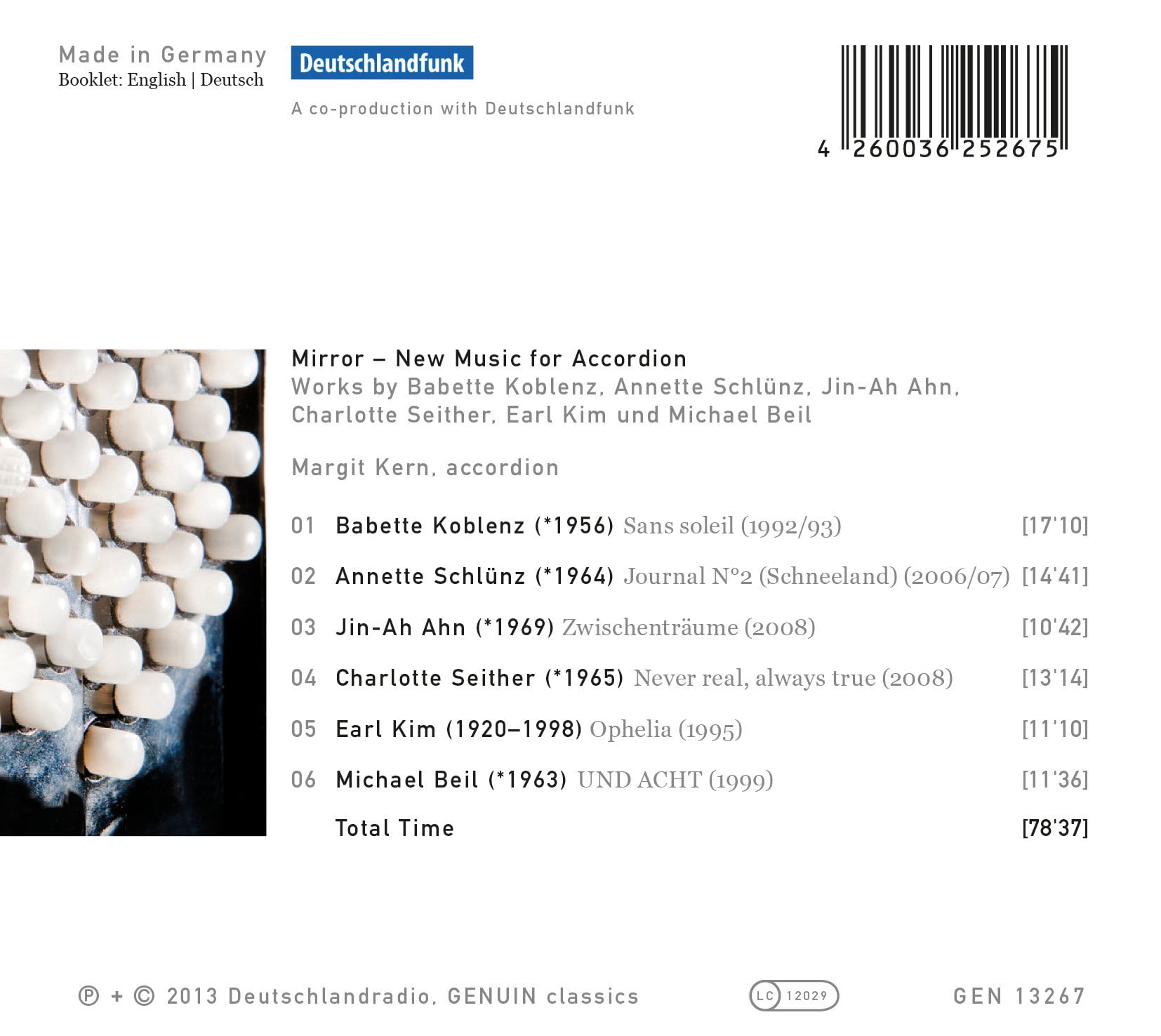 Margit Kern - Mirror: New Music of Accordion - Music & Performance - CD