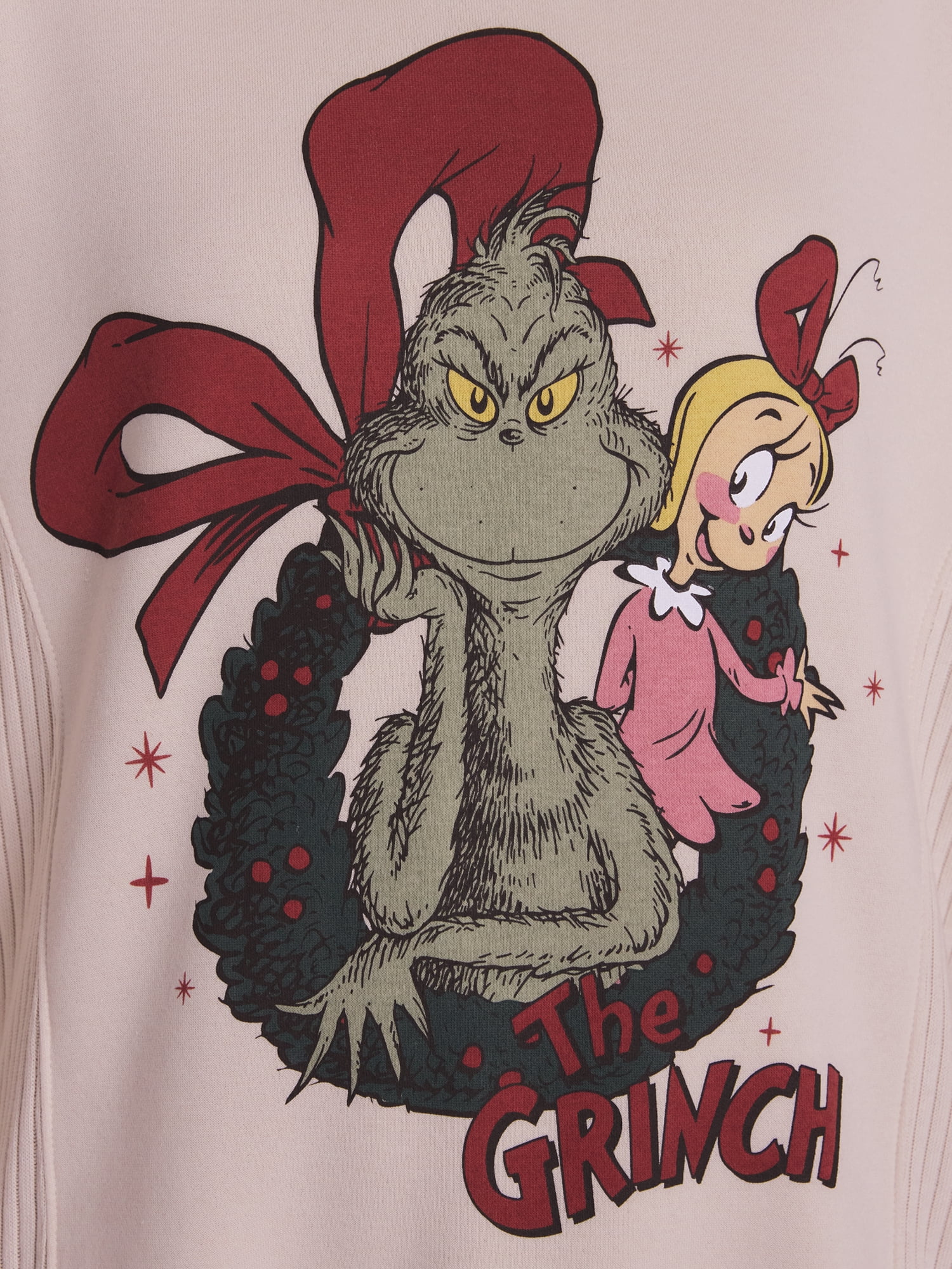 The Grinch Women's Graphic Sleep Top with Long Sleeves, Sizes XS-3XL