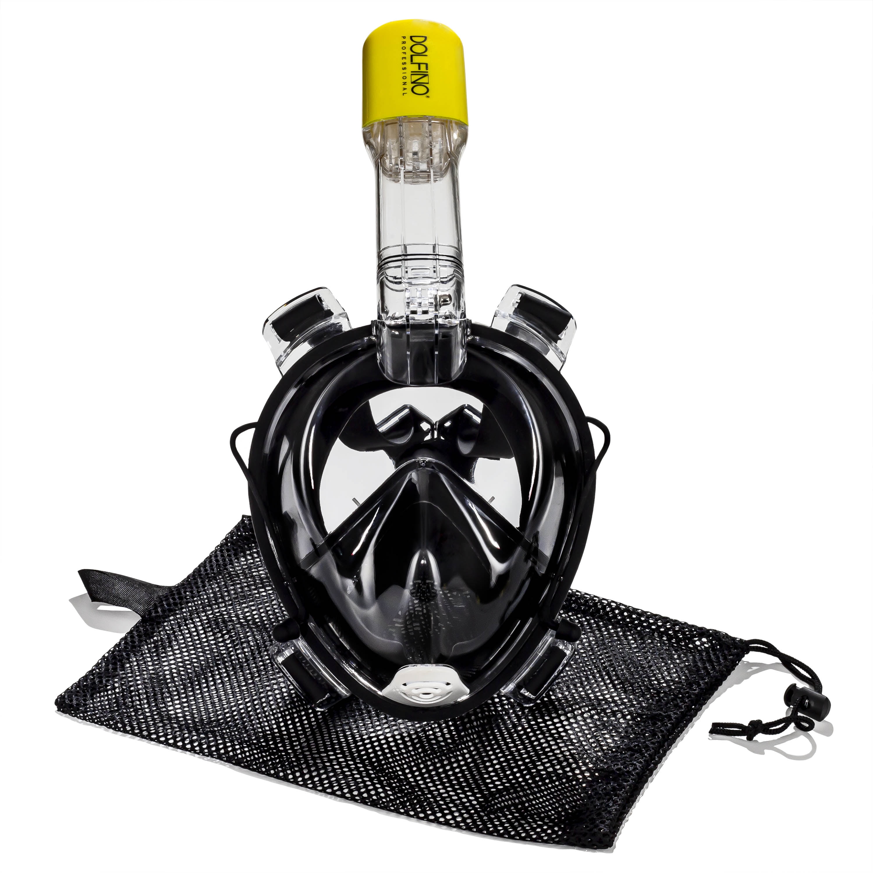 Dolfino Frontier Adult Full Face Snorkel Mask, Green, Large/Extra Large