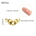 thumbnail image 2 of 500Pcs Open Bead Tips Knot Covers for Jewelry Making DIY Crafts, Gold, 2 of 6