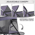 thumbnail image 4 of MoNiBloom 4 Wheel Foldable Lightweight Pet Stroller Trolley for Cats & Dogs, Plaid, 4 of 13