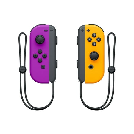 ManYmbyan Nintendo Switch Joy-Con Pair, Neon Purple and Neon Orange