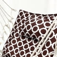 thumbnail image 3 of Backyard Expressions Hanging Hammock Chair - Brown with White Rings - Polyester/Cotton, 3 of 6