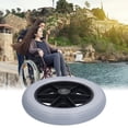 thumbnail image 3 of Fdit Roue de Remplacement pour Fauteuil Roulant, Roue avant de Fauteuil Roulant, Roue avant de Fauteuil Roulant 10 Pouces, Pneu Plat Accessoire Gratuit 12mm 10x2 6001, 3 of 8