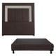 thumbnail image 1 of Box Base Cama Matrimonial + Cabecera Bora Chocolate, 1 of 7