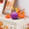 thumbnail image 5 of Large Artificial Pumpkins,6.45x5.31 Inches Faux Foam Harvest Pumpkins,Fall Thanksgiving Harvest Pumpkins for Fall Thanksgiving Halloween Seasonal Holiday Decor Decoration, 5 of 7