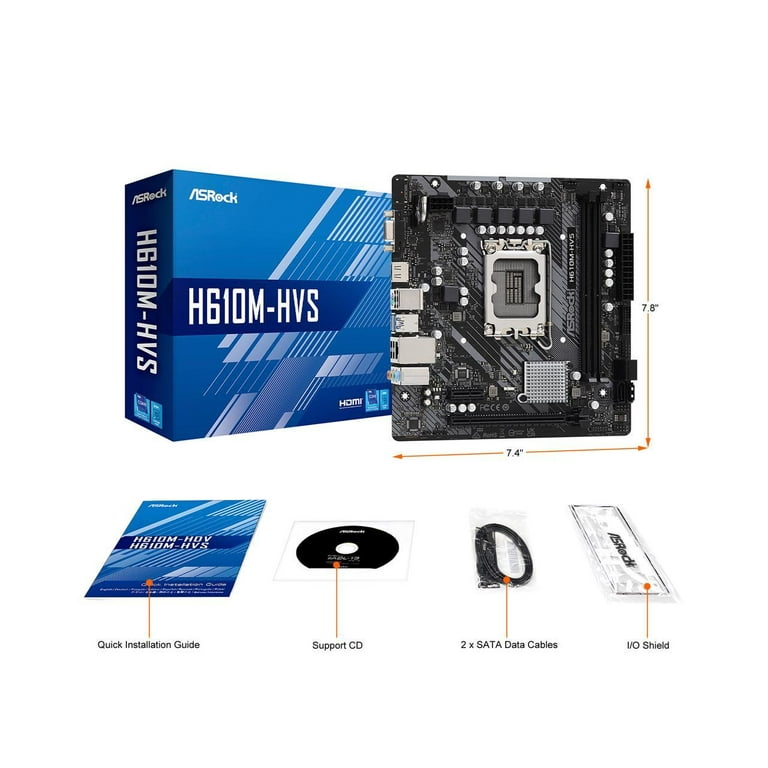 Amazon.com: ASRock H610M-HDV/M.2+ D5 LGA 1700 Micro ATX DDR5